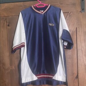 Nike Navy and White Jersey with Red Trim